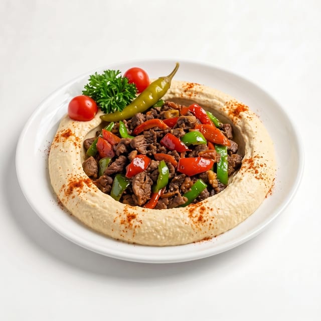 Hummus with Ghallaba.